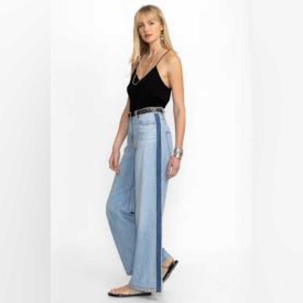 Johnny Was Melanie wide leg denim size 30